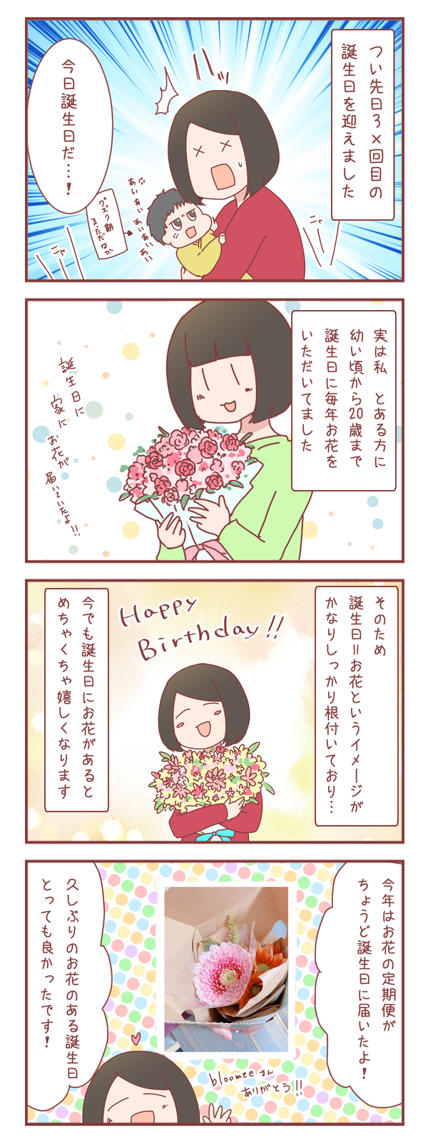 誕生日に花を添えて(PR)