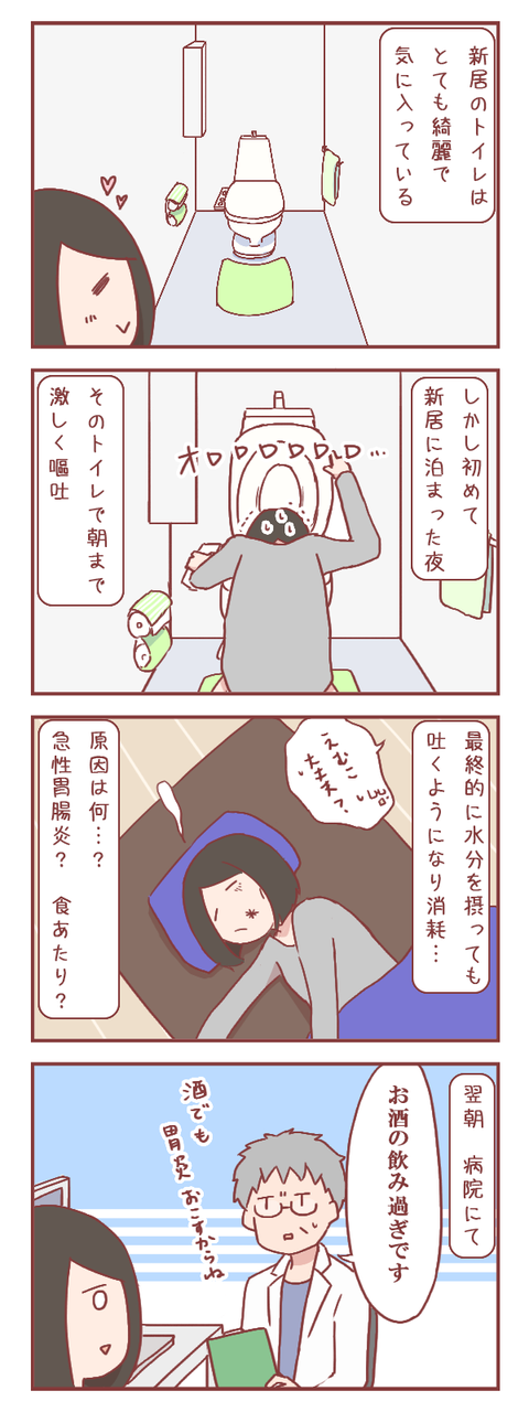 私が新居のトイレで激しく嘔吐してしまった理由