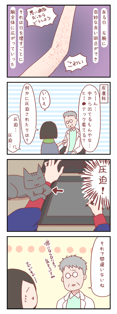 【ろぐ436】左腕に現れた謎の斑点、その原因は…