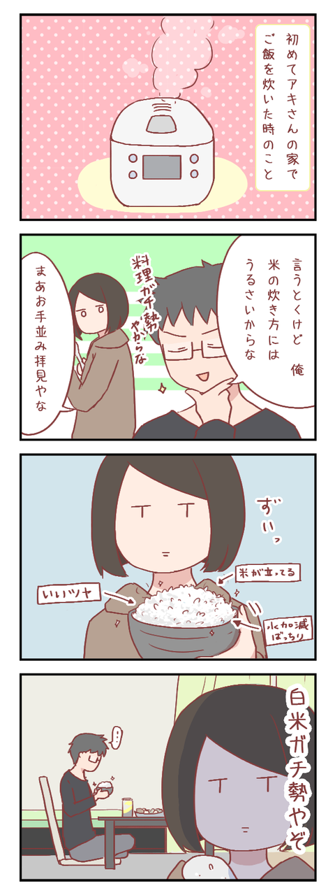 米の炊き方にうるさい男と米にうるさい女(婚活編)