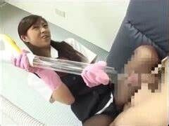 可愛いOLによる掃除機コキ