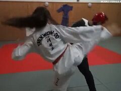 テコンドー美女の練習台になった結果・・・