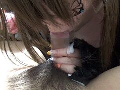 ヴァンパイアキャットコスの爆乳ちゃんによるオナホとフェラの交互責めで何度も・・・