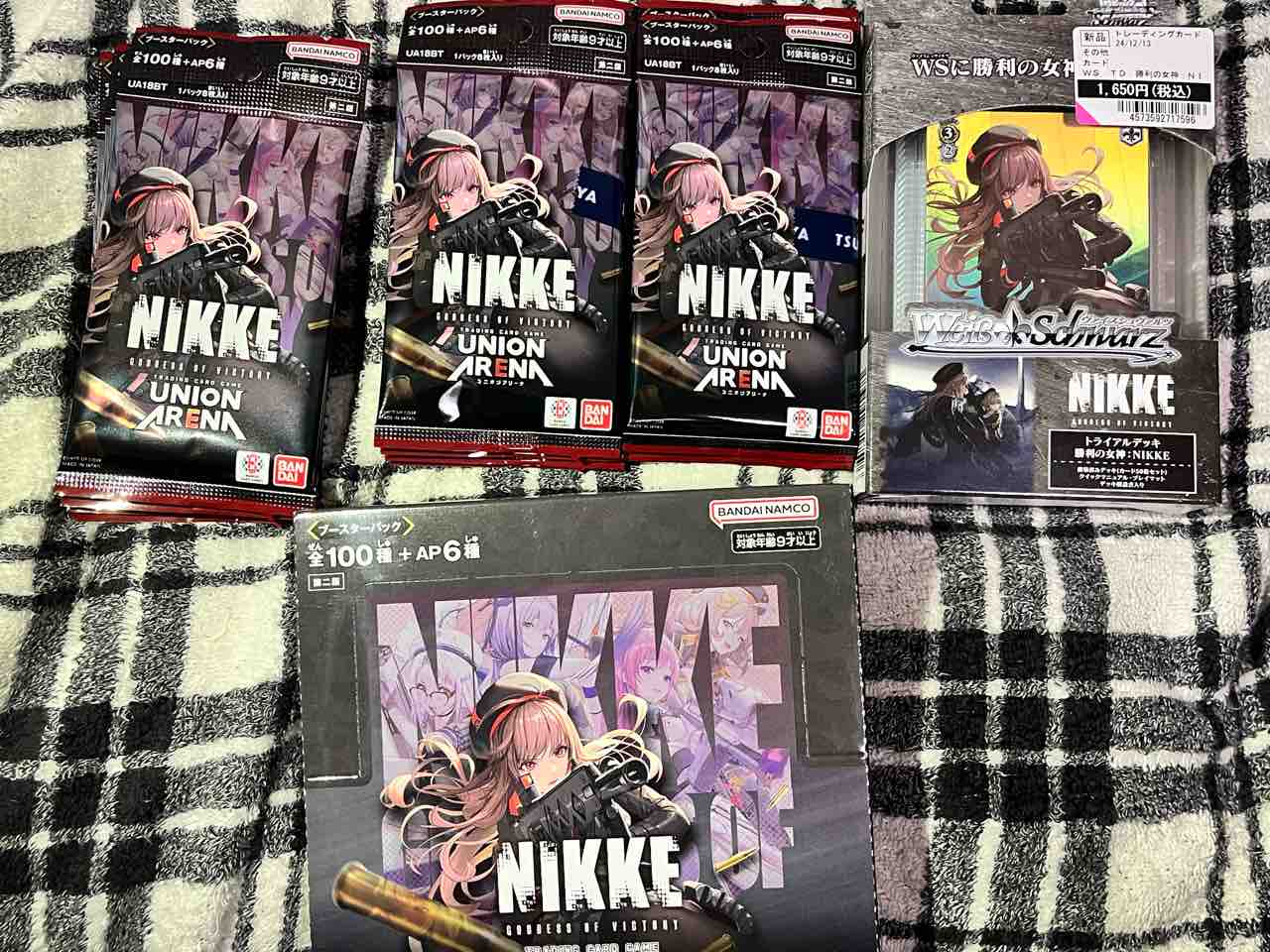 勝利の女神:NIKKE】再販ユニオンアリーナを1箱と12パック購入 勝利の女神:NIKKE】再販ユニオンアリーナを1箱と12パック購入