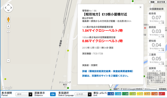 福島県放射能測定マップd