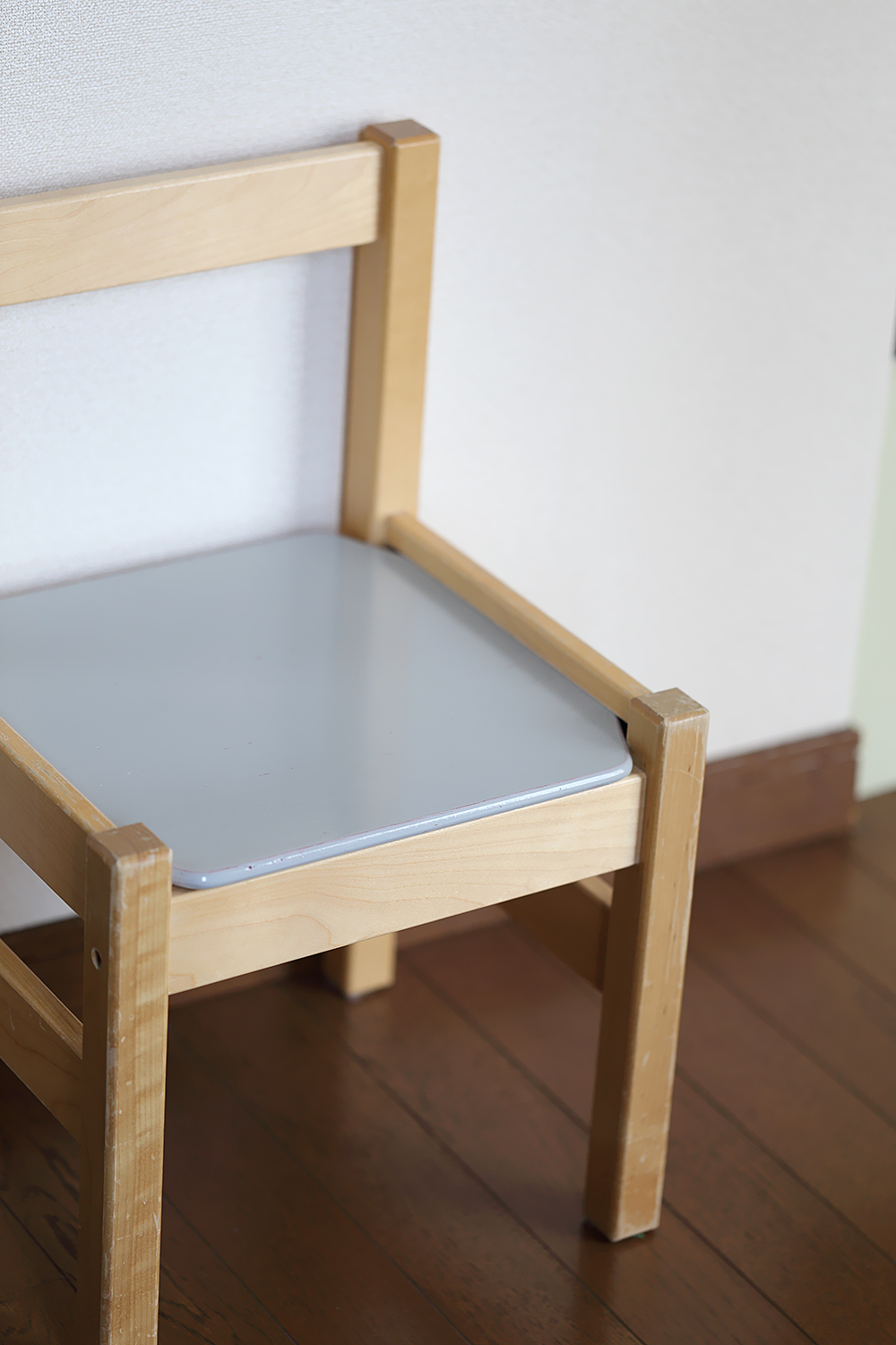 キッズチェア リメイク ユシラ社 グレー