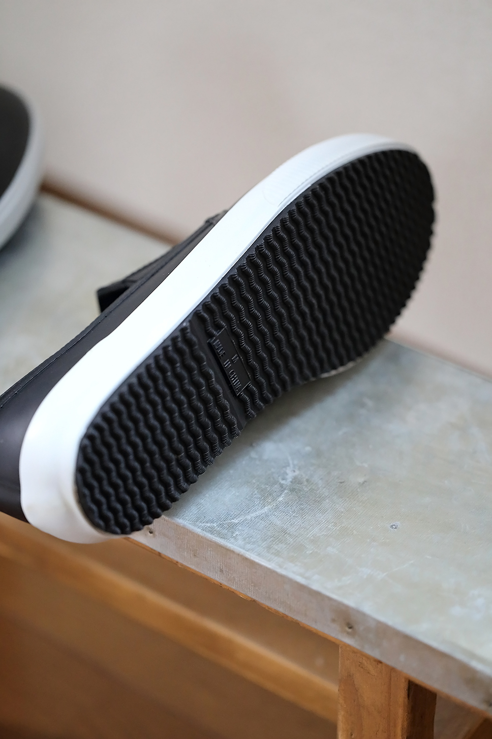 無印良品 レインスリッポンスニーカー サイズ S M L ブラック