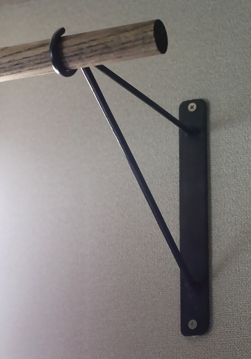 アイアン ブラケット ポール ラスティック ヴィンテージ ハンギング