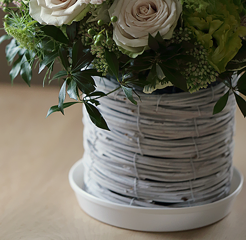 鉢受け皿 ホワイト 白