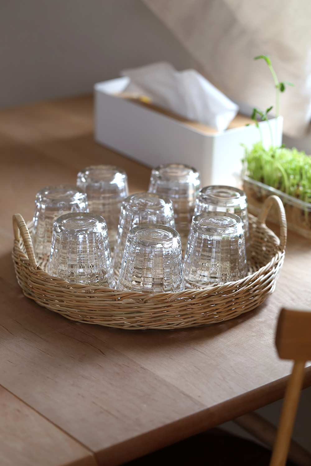 moily モイリー カンボジア ラペア 籠 カゴ トレー ラウンドトレイF