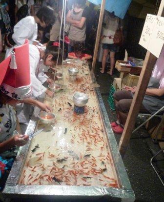 都島の夏祭り 金魚すくいの値段は 一家に一本 ネジザウルス をめざす社長ブログ