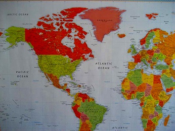 ハワイ アメリカ で売ってる世界地図って ハワイ島でハワイ気分 Byﾊﾜｲ情熱星空ﾂｱｰｽﾞ