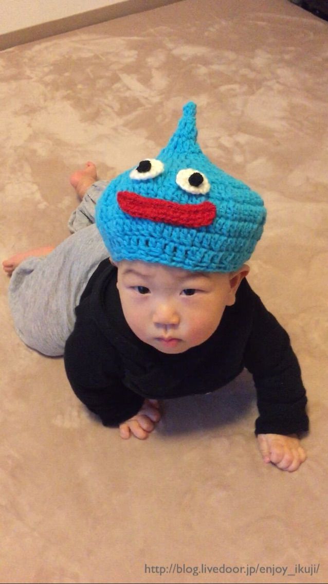 毛糸で赤ちゃん用のスライムの帽子を編んでみた 東京で4歳差子育て頑張ってます
