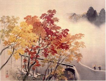 川合玉堂　石塚晃渓　宝珠 川合玉堂 石塚晃渓 宝珠