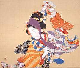伊藤小坡 卒都婆小町像 三重県 谷口香橋師事 帝展 文展 掛軸24111115 伊藤小坡 卒都婆小町像 三重県 谷口香橋師事 帝展 文展 掛軸24111115