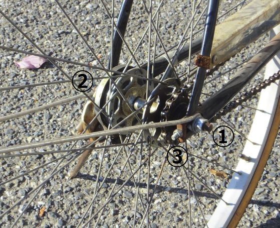 自転車チェーンの緩みを直した えのき計画