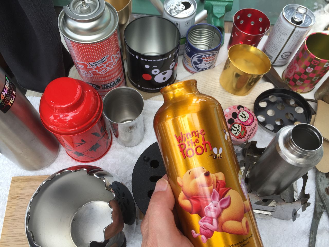 自作石油ストーブ 燃焼筒 外枠 プーさんの放浪記