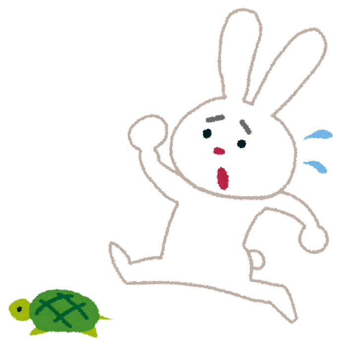 うさぎとかめ から学んだ教訓 Vipperlog