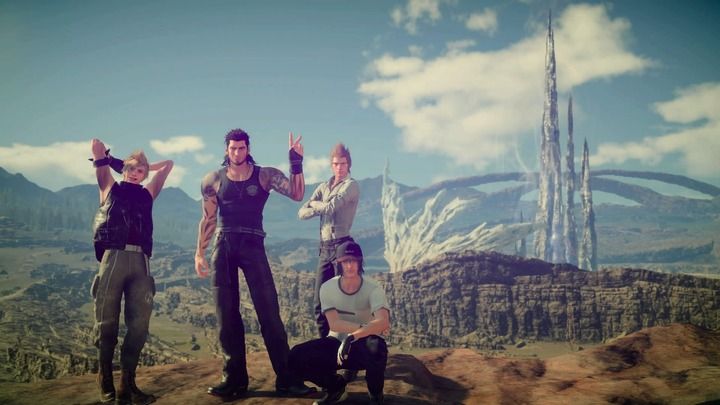 FF15の最新画像ｷﾀ━━━━━(ﾟ∀ﾟ)━━━━━!!　「脳天気な若者達の珍道中」っぽい雰囲気が出て楽しい