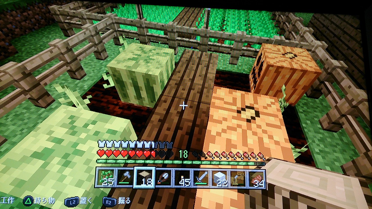 本拠点にスイカ畑とカボチャ畑を作る えぽんのマイクラ開拓日記 本拠点にスイカ畑とカボチャ畑を作る えぽんのマイクラ開拓日記