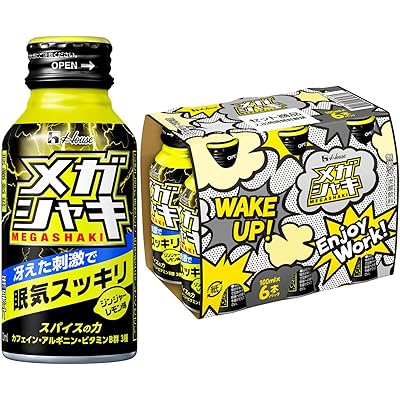 【976円】ハウス メガシャキ ジンジャーレモン味 100ml×6本がクーポン特価。デスクワークやテスト勉強に良さそう | 激安速報 特価品伝道者