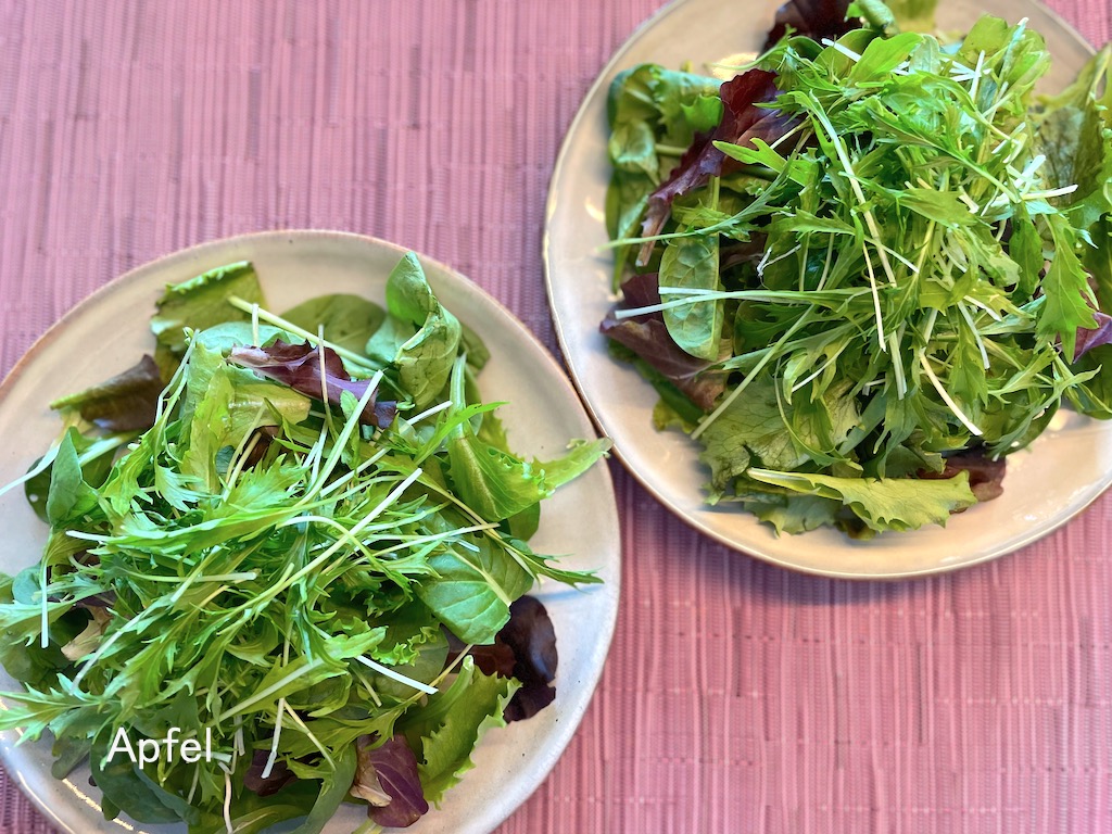水菜 初収穫 ♪ : スイスの街角から