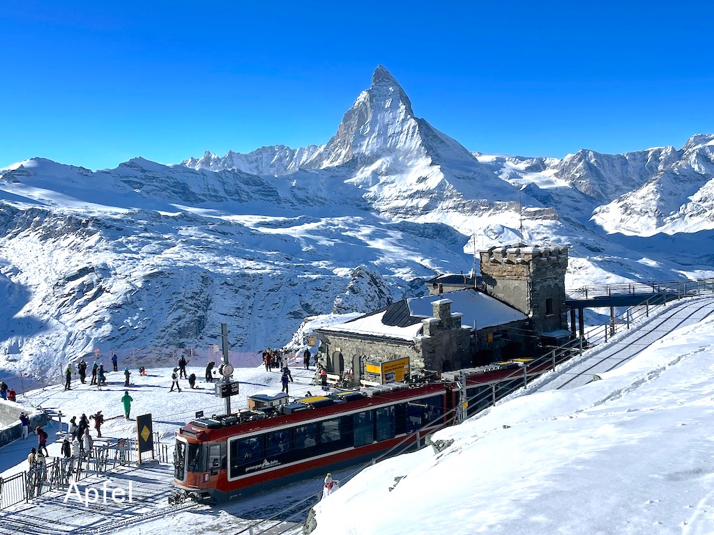 冬のマッターホルン🇨🇭 ゴルナーグラート鉄道と展望台 : スイス