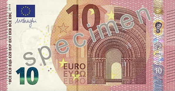 新10ユーロ紙幣 デザイン初公開 スイスの街角から