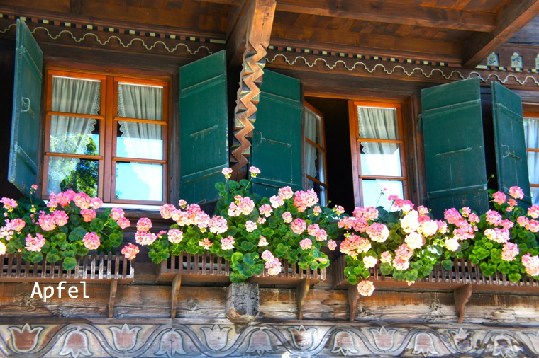 花咲く町とゴールデンパス ライン スイス高級山岳地の夏 Summer In Gstaad スイスの街角から