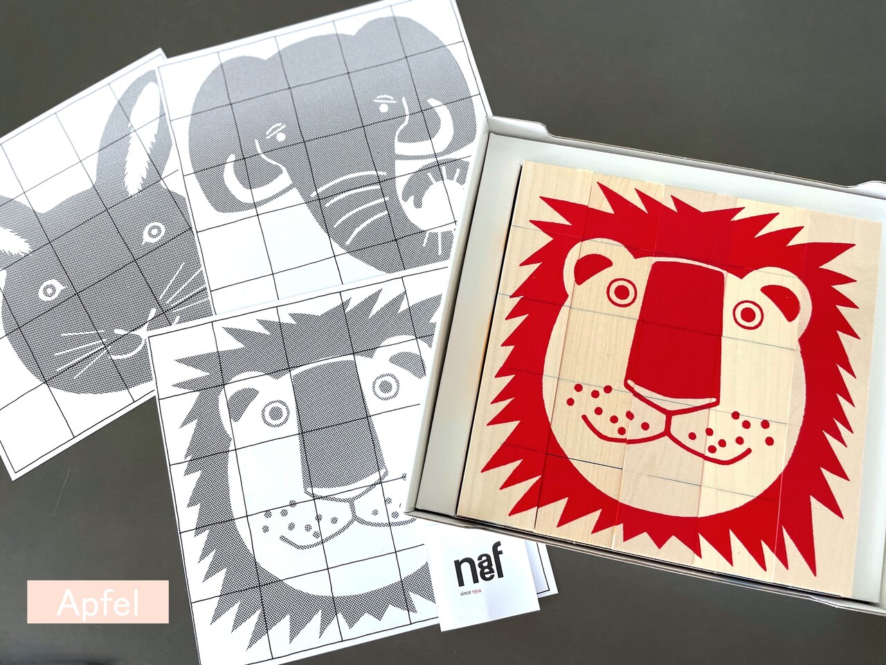 [希少品]スイス製 Neafアニマルパズル ネフ社 / Aoi Huber Naef ネフ社 アニマルパズル Animal Puzzle キューブパズル - 木