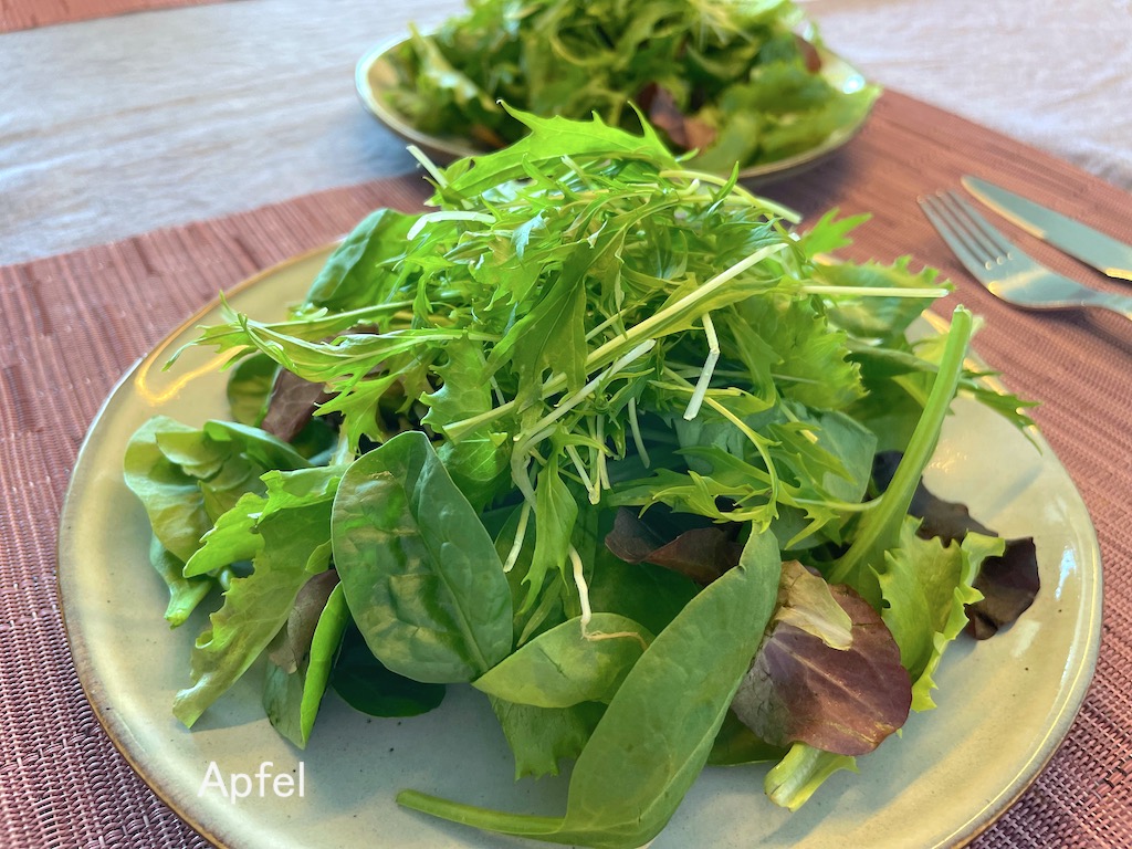 水菜 初収穫 ♪ : スイスの街角から