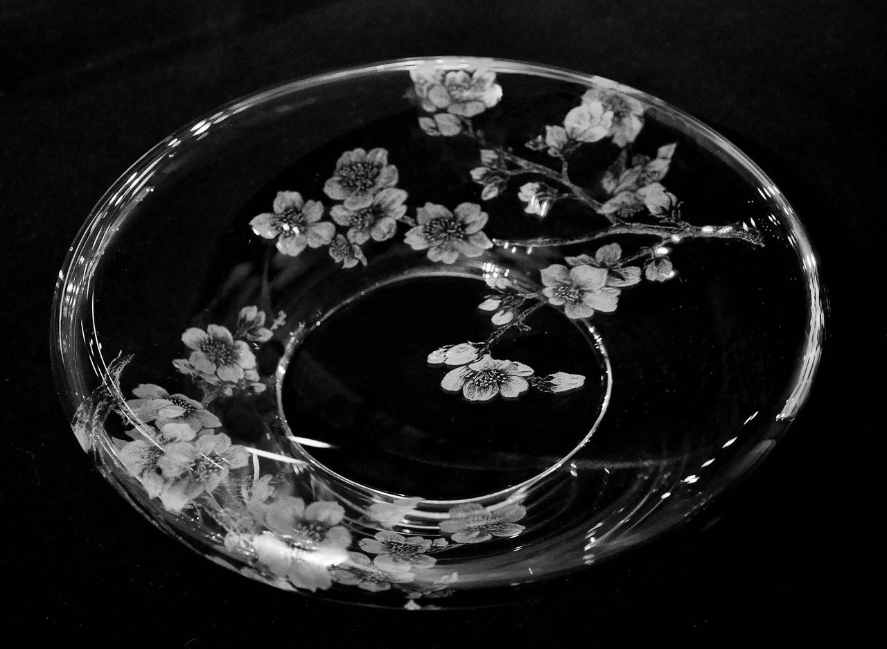 さくら さくら 作者 M Tada 美しのガラス 展 グラスリッツェンの輝き