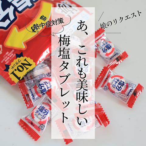 子供たちとハマってる 塩タブレット