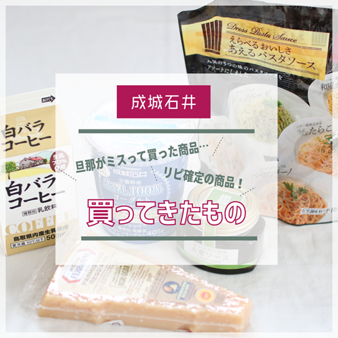 買ってきたもの
