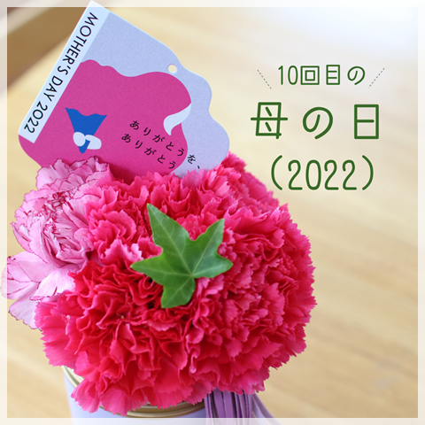 10回目の母の日】娘からのお手紙(涙)と息子からのカーネーション