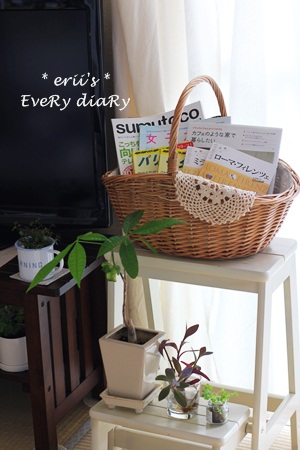 雑誌の一時的な収納