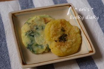 野菜のパンケーキとさつまいものおやき