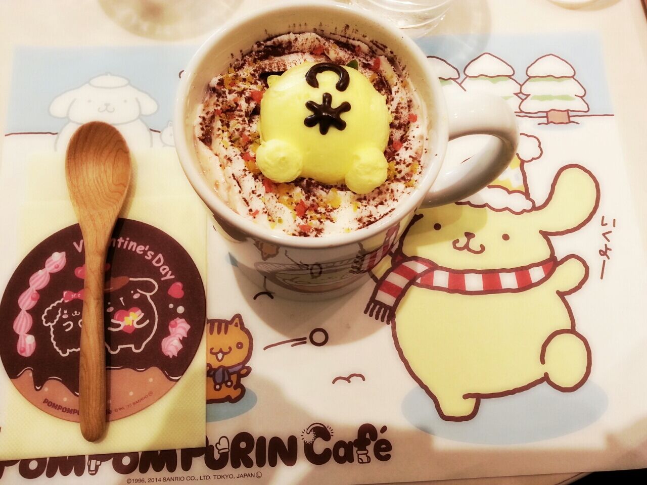 ポムポムプリンカフェ バレンタイン キティちゃん大好きえりの毎日