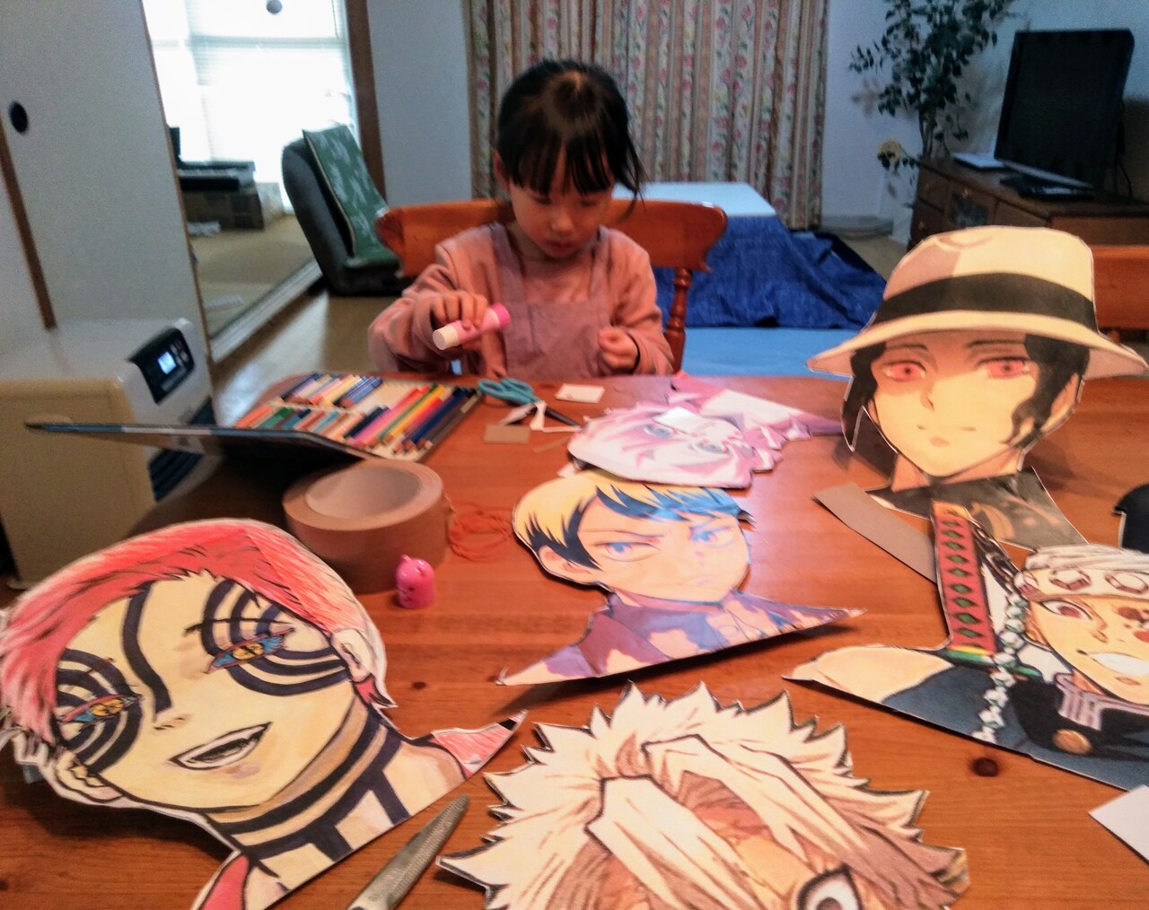 鬼のお面 鬼デコケーキ作り たざわ エイリアンのブログ