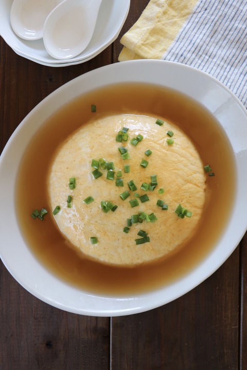 まんまる卵と豆腐の中華あん