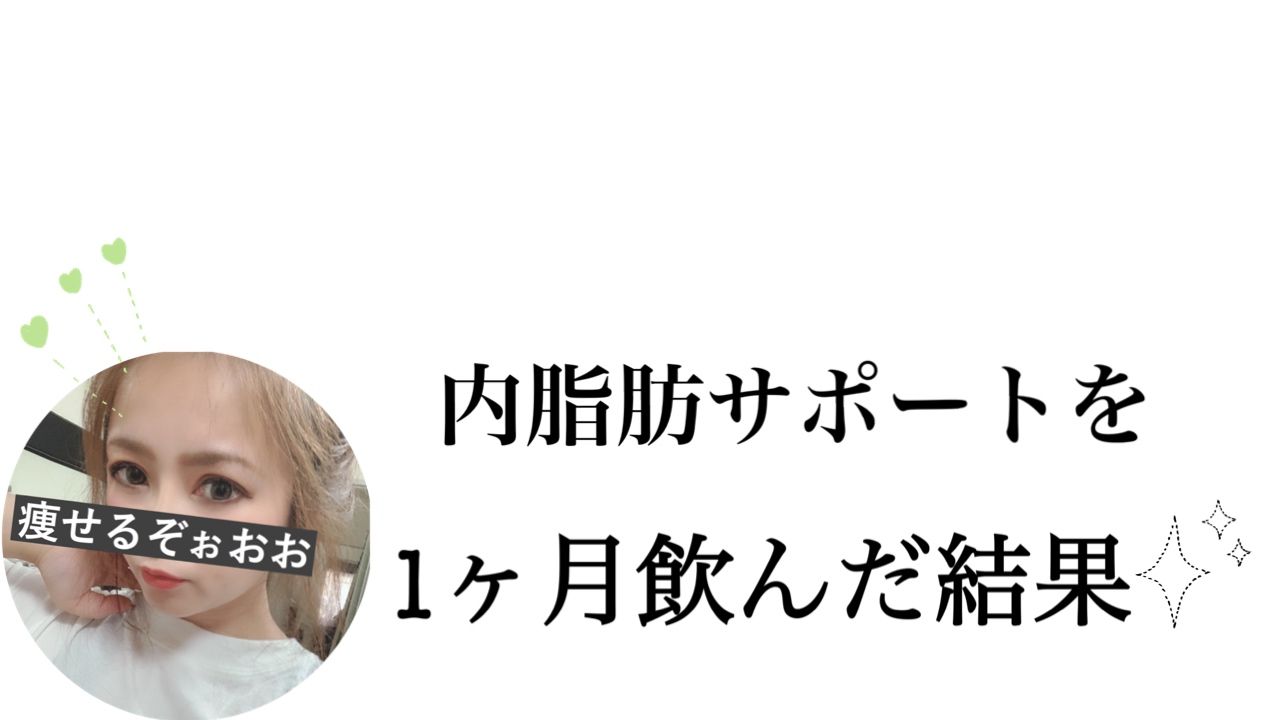 内脂サポート 1ヶ月試してみたレポ ブスbody改造計画 内脂サポート 1ヶ月試してみたレポ ブスbody改造計画