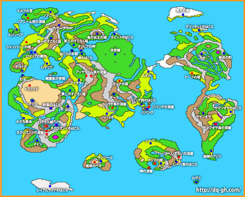 ドラクエ3の世界地図格好良すぎやろ…w