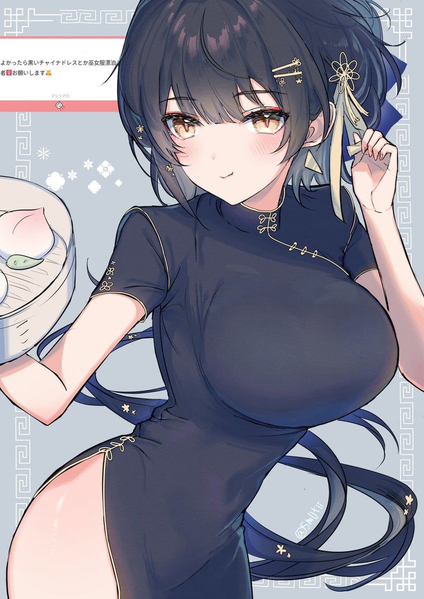 【チャイナ服】色気がやばいwチャイナドレスの女の子画像まとめ　その13【二次画像】