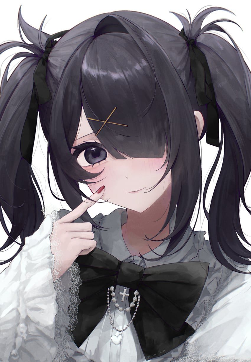 【黒髪】美しく艷やかな黒髪美少女画像まとめた その25【二次画像】