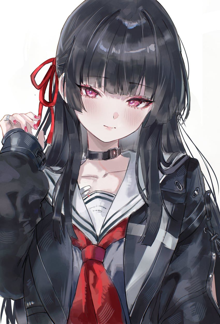【黒髪】美しく艷やかな黒髪美少女画像まとめた　その24【二次画像】