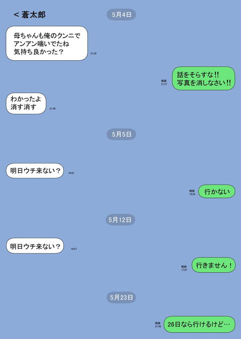 一人暮らしをする息子のアパートにノコノコ一人でやってくる不用心な母-008