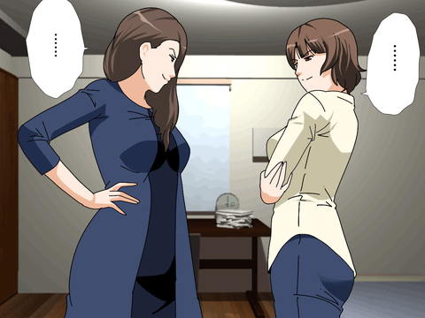 杜戸先生と苫田ママをレズらせて3Pしてみた夜-と…その後の話-003