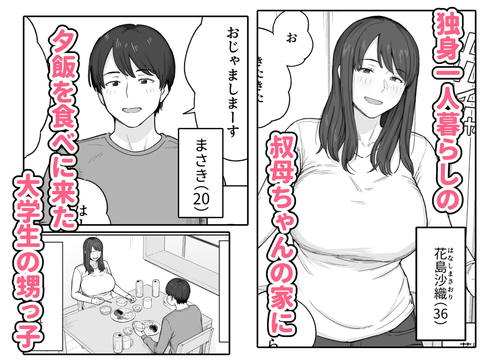 夕飯のあとは叔母ちゃんと…-001