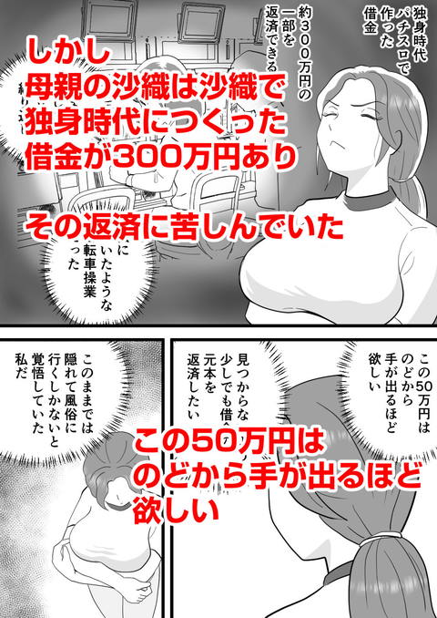 バイト代で母さんの身体を買った息子の話-002