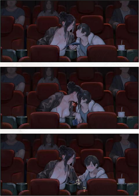 ご近所の奥さん映画館行って映画を見ない-003